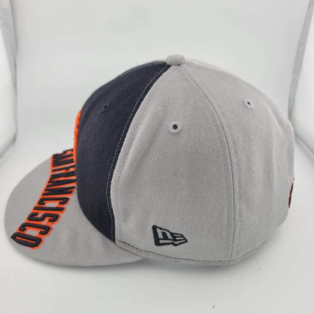 New Era 59FIFTY San Francisco Giants MLB Cap Mens 7 3/8 Gray Black Fitted Hat